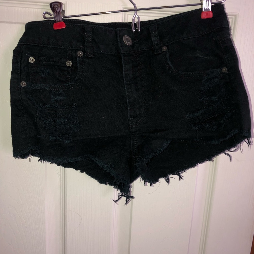 Black American eagle shorts